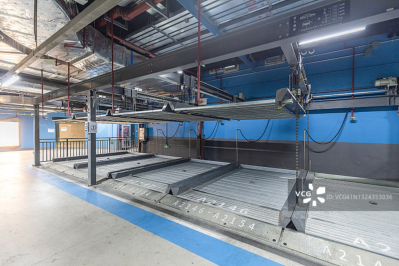 空旷自动化停车系统图片素材