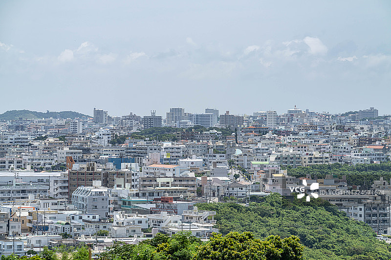 日本冲绳的住宅区图片素材