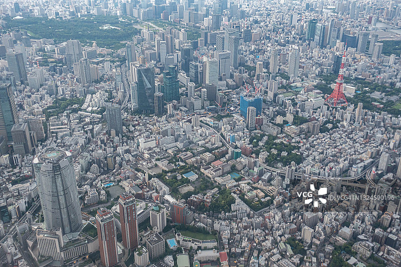 日本东京飞机航拍景观图片素材