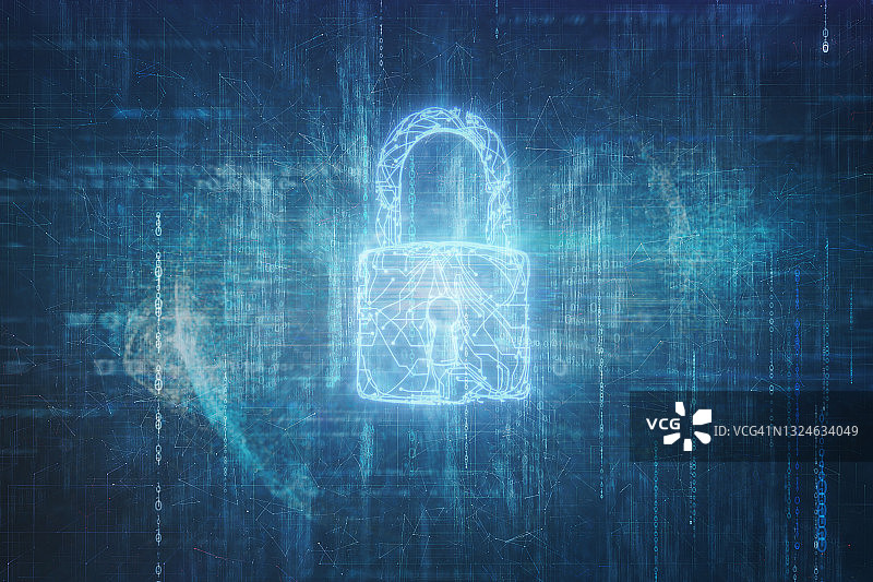 电子电路锁和数据背景图片素材
