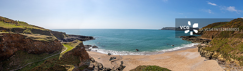 南德文郡海岸线图片素材