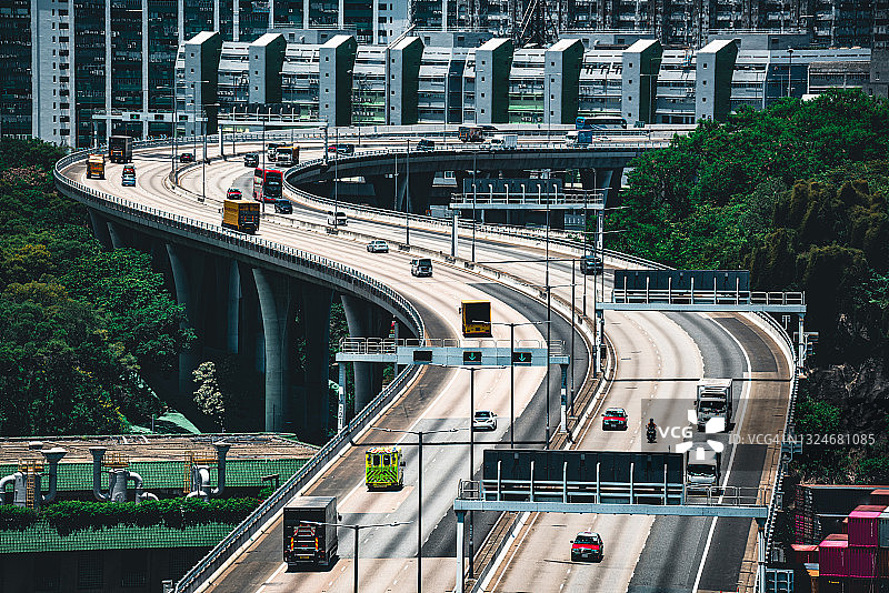 葵青路和青衣南桥图片素材