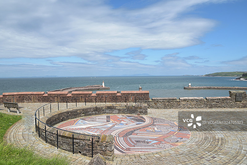 城镇风貌艺术致敬图片素材