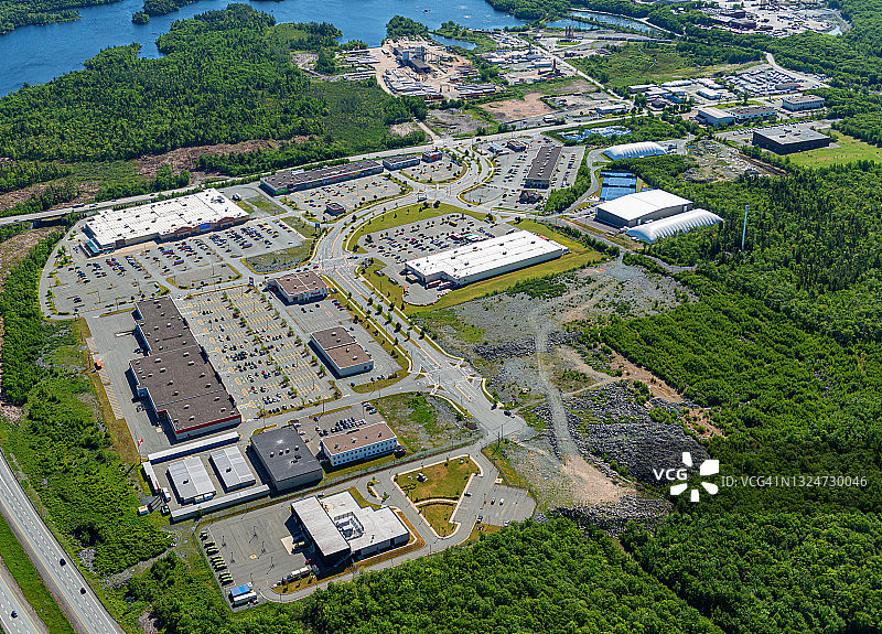 航拍零售园区图片素材