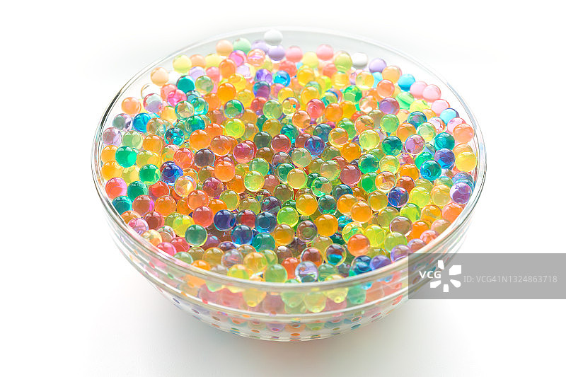 水凝胶珠特写图片素材