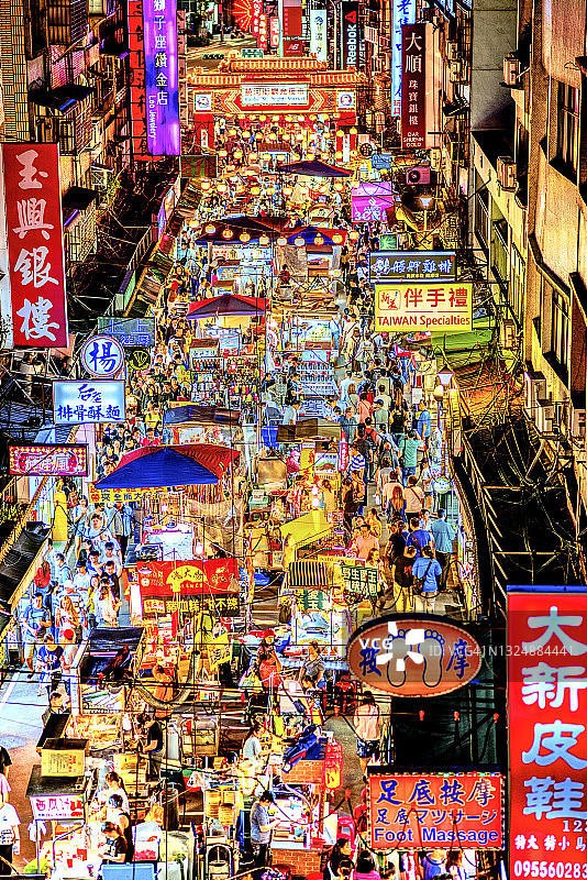 台北饶河夜市图片素材