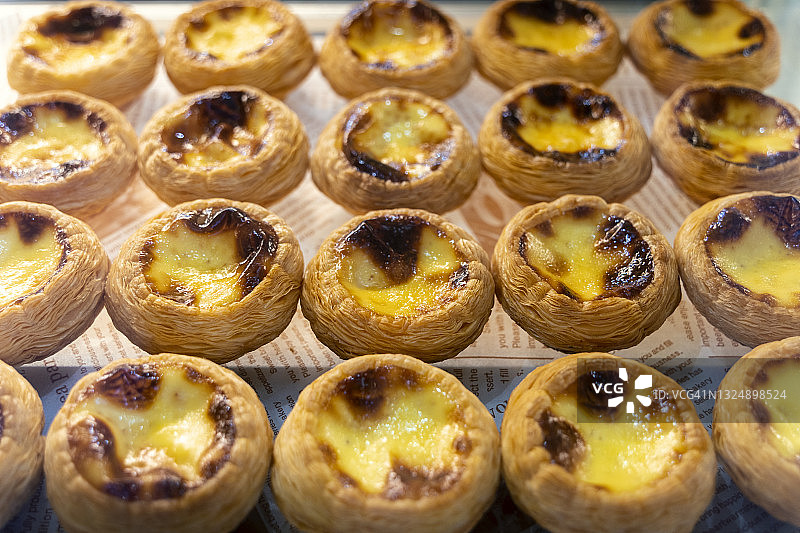 蛋挞特写图片素材