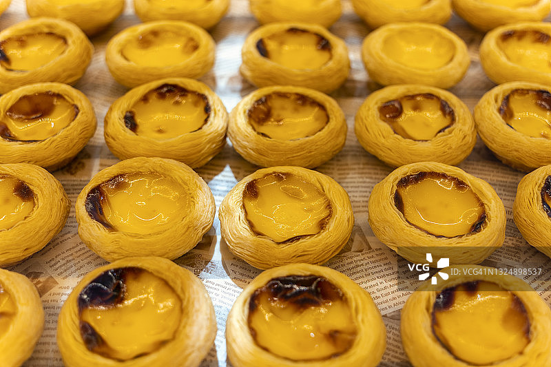 蛋挞特写图片素材