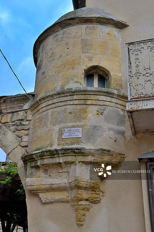 贝尔热拉克：查理九世和凯瑟琳·德·美第奇于1565年8月8日入住的酒店遗迹图片素材