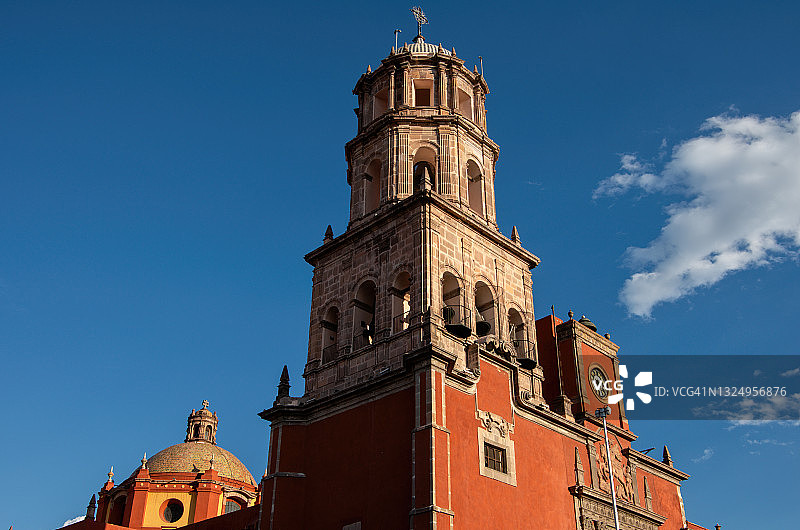 阿西西的圣方济各教堂，历史中心，克雷塔罗市，墨西哥图片素材