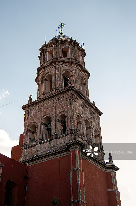 阿西西的圣方济各教堂，历史中心，克雷塔罗市，墨西哥图片素材