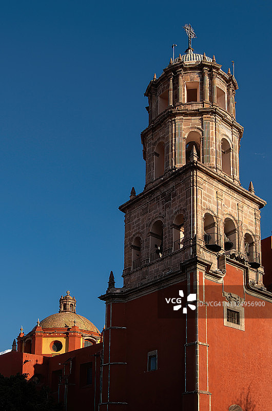 阿西西的圣方济各教堂，历史中心，克雷塔罗市，墨西哥图片素材