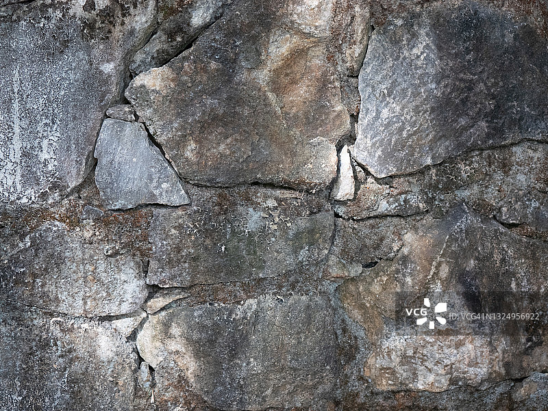 带有阳光的石墙纹理图片素材