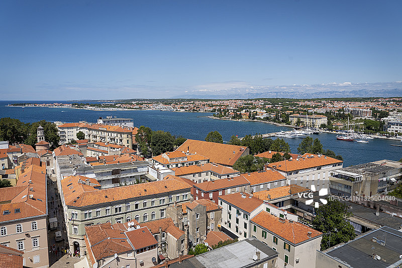 克罗地亚的历史古镇和著名地标：斯普利特古罗马城市图片素材