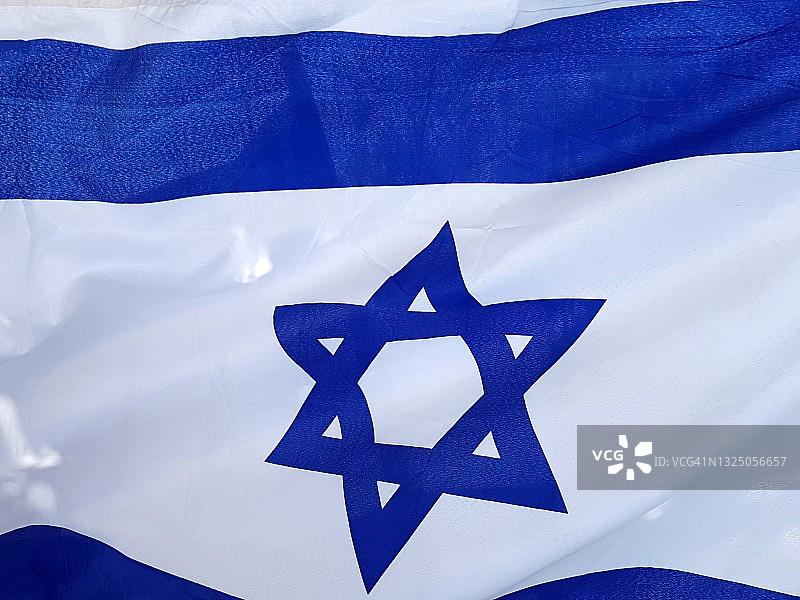 以色列国旗全景特写图片素材