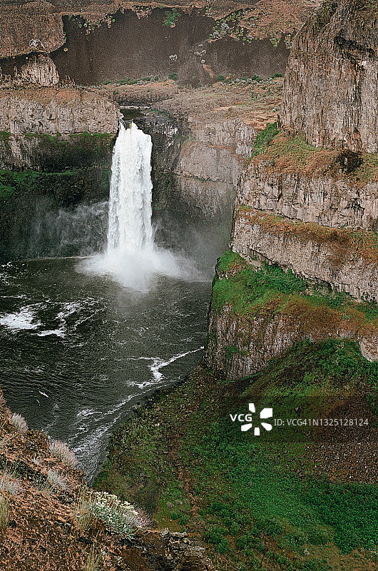 华盛顿州帕卢斯瀑布图片素材