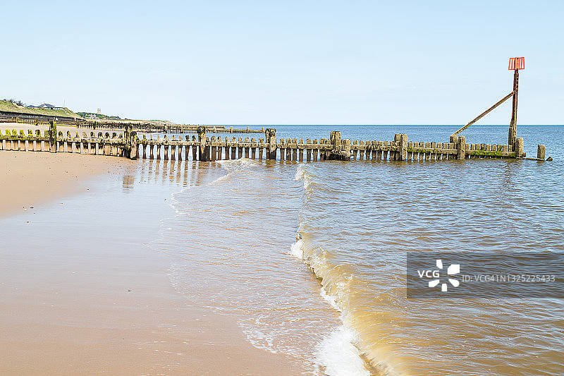 卡特峡的海滩波浪图片素材