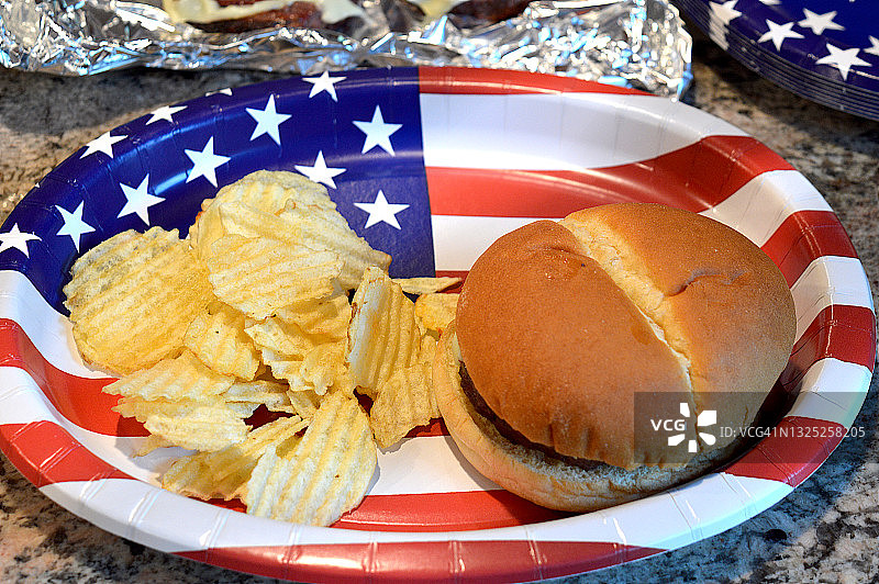 汉堡和薯条图片素材