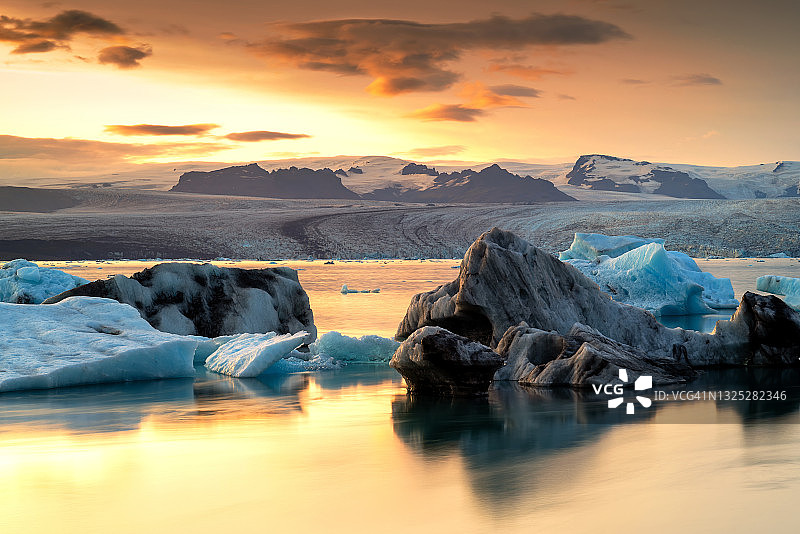 杰古沙龙冰山泻湖图片素材