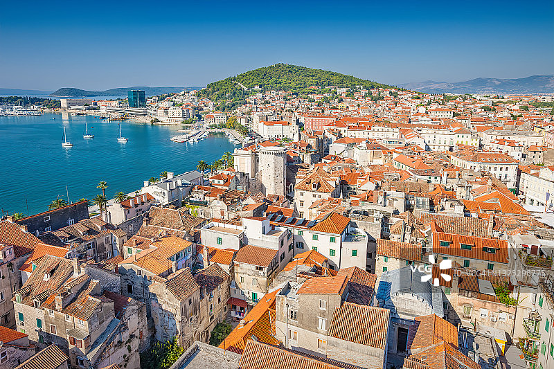 克罗地亚斯普利特老城区图片素材