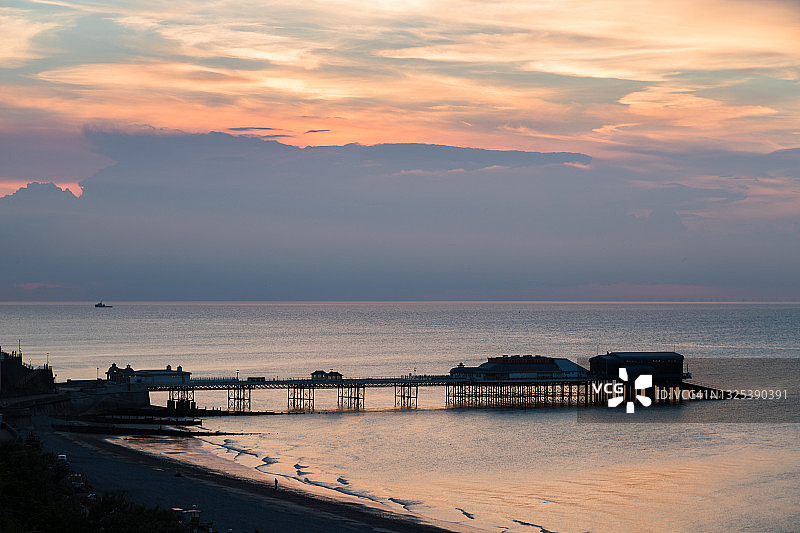 黄昏时的克罗默码头图片素材
