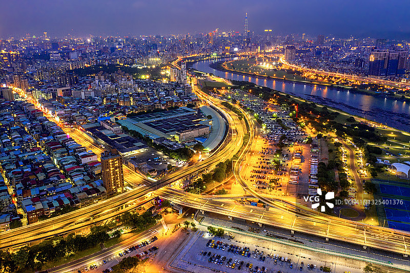 台北夜景图片素材