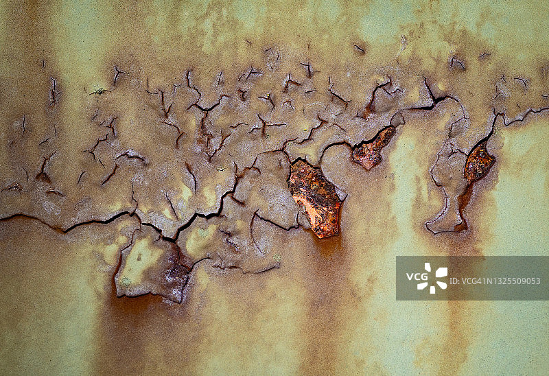 油漆剥落和铁锈图片素材