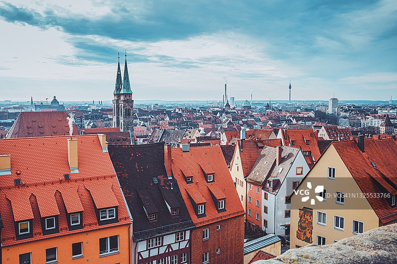 德国纽伦堡老城区风光图片素材