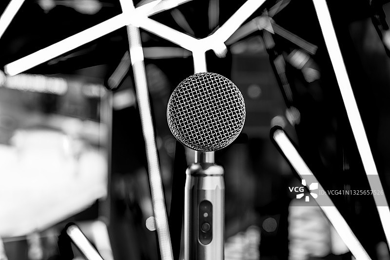 带有美丽舞台的Mick特写图片素材