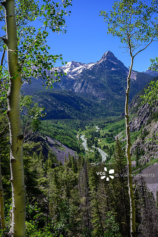 山谷中的阿尼马斯河上游图片素材