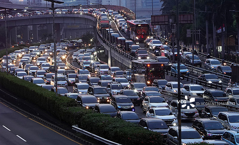 交通堵塞图片素材