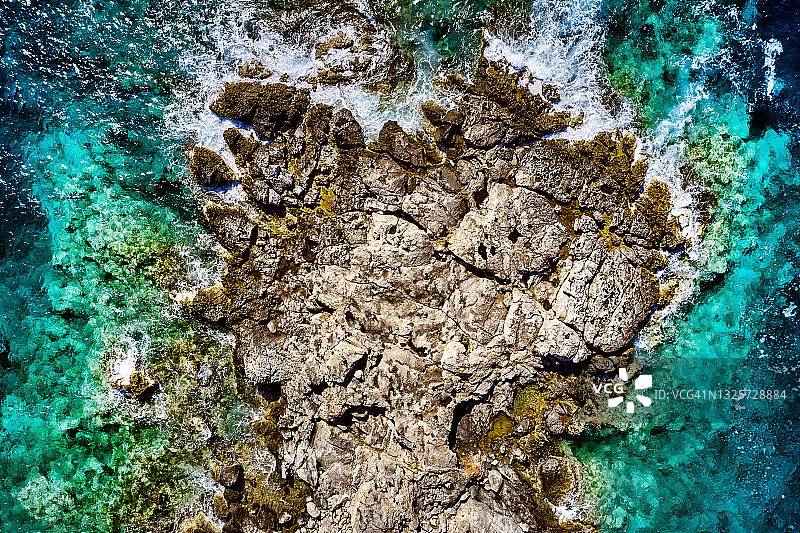 特雷米蒂群岛海岸线，亚得里亚海，意大利图片素材