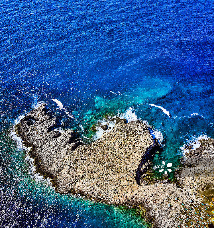 特雷米蒂群岛海岸线，亚得里亚海，意大利图片素材
