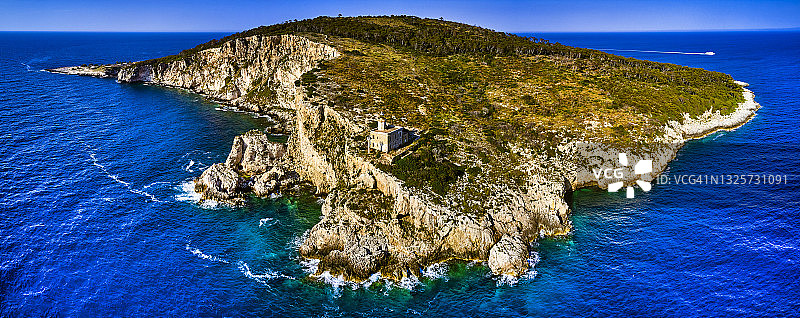 意大利特雷米蒂群岛圣多米诺灯塔图片素材