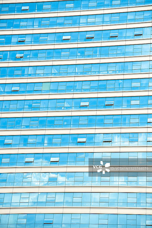 广州中央商务区（CBD）的现代玻璃摩天大楼。图片素材