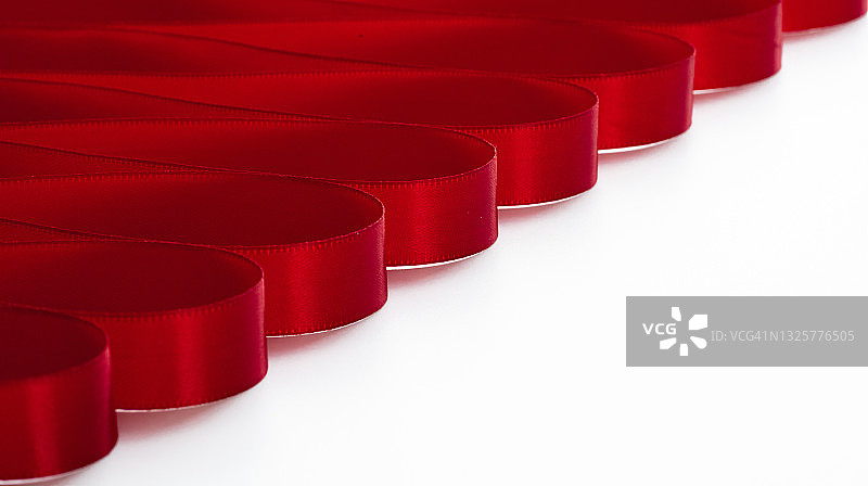 红色丝带韵律抽象背景图案图片素材