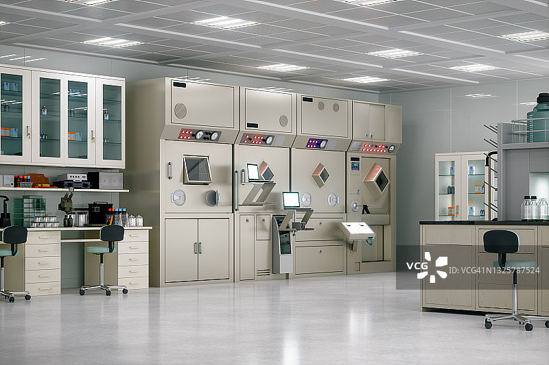 现代医疗实验室内部图片素材