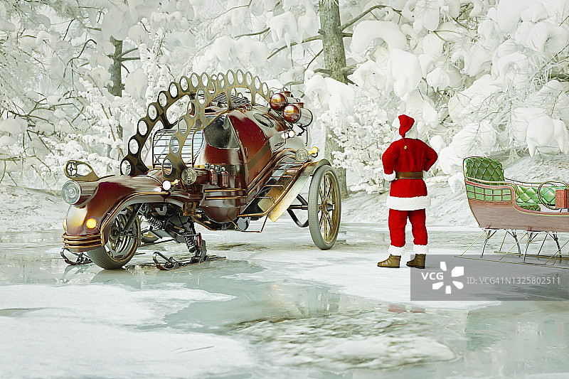 圣诞老人升级图片素材