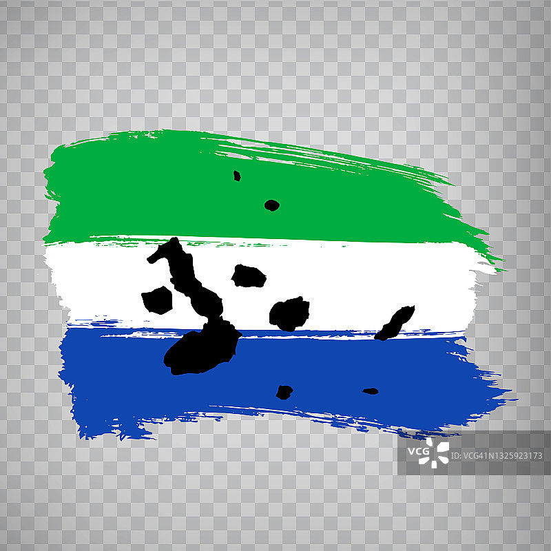 加拉帕戈斯群岛笔刷风格旗帜图片素材