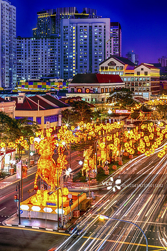 新加坡唐人街春节图片素材