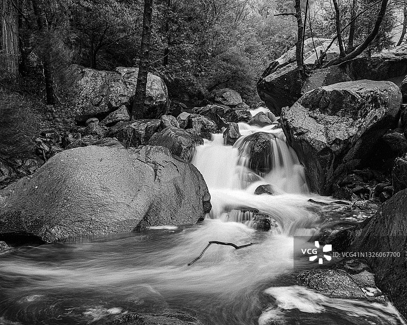 美国加利福尼亚州优胜美地国家公园新娘面纱瀑布图片素材