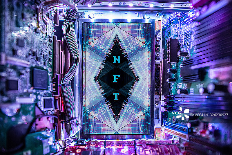 框架内的NFT概念图片素材