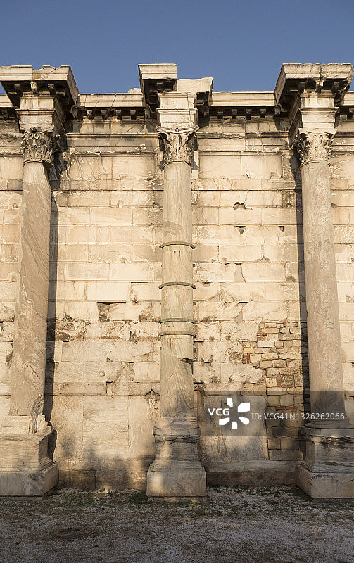 希腊柱子或圆柱图片素材