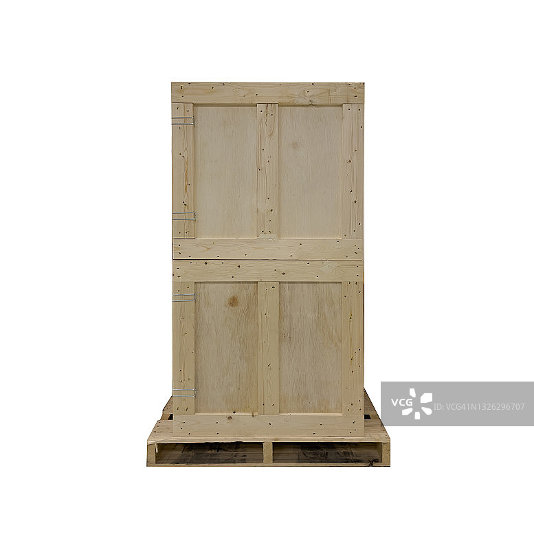 木质储物箱，运输物流存储图片素材