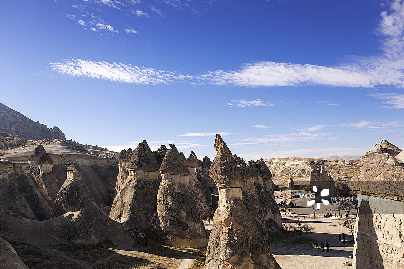 土耳其卡帕多西亚帕夏贝山谷的精灵岩层图片素材