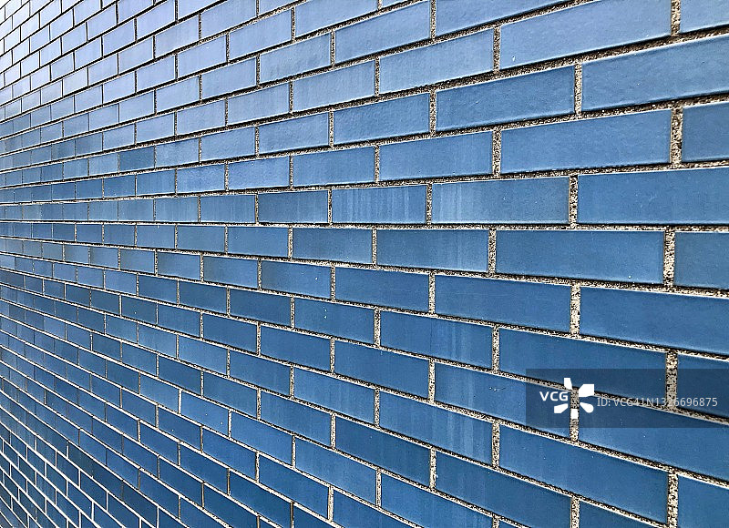 蓝色砖墙图片素材