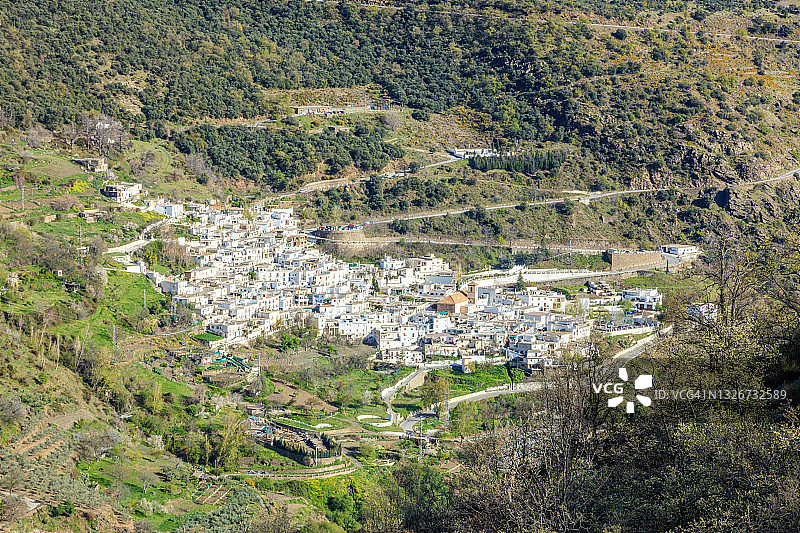 徒步前往特雷韦莱斯时看到的卡皮莱拉景色，安达卢西亚图片素材