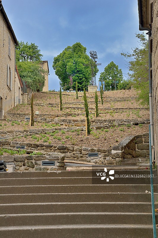 菲雅克，耶稣受难图楼梯图片素材