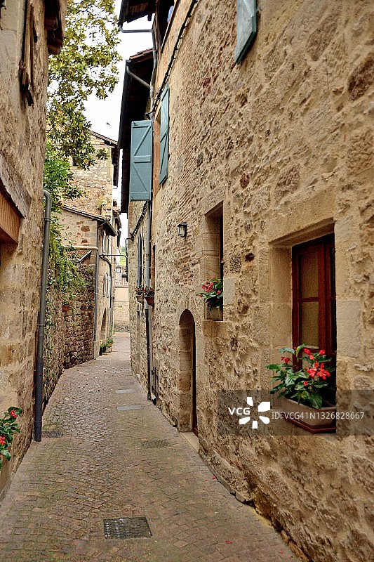 菲雅克，巴莱讷街上的老房子图片素材