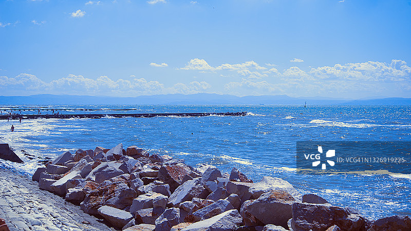 格拉多的海滨风光图片素材